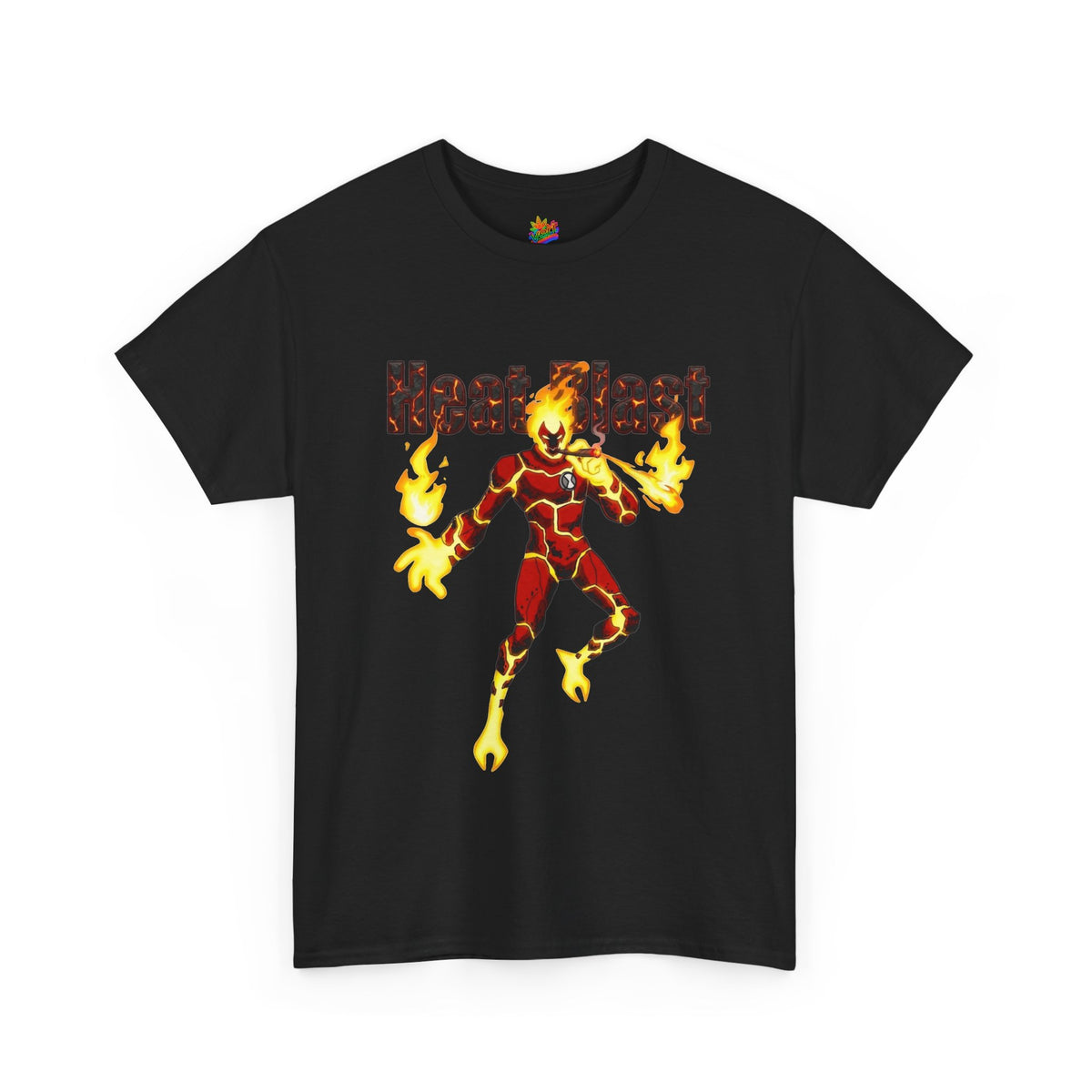 Vert Ben 10 Heat Blast Vintage Style Unisex Graphic Cotton T-Shirt
