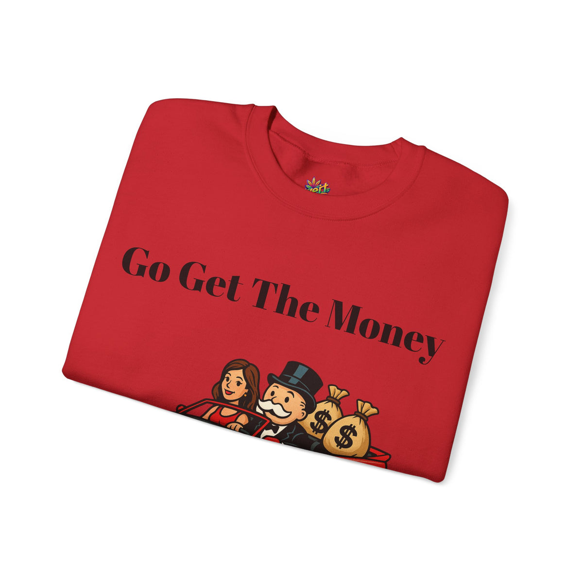 Vert Monopoly Man Vintage Style Unisex Graphic Crewneck Sweatshirt