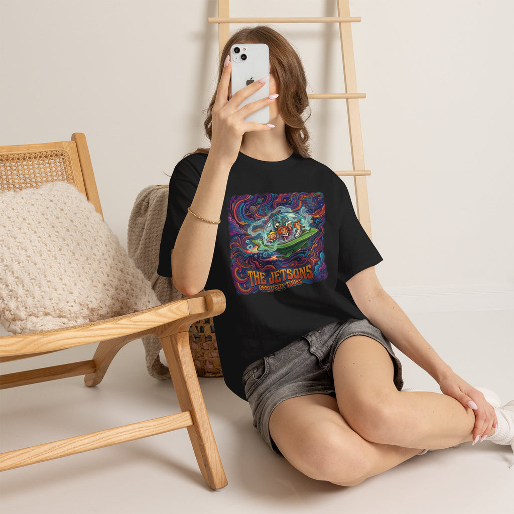 Vert Jetsons Smoker Vintage Style Unisex Cotton Graphic T-Shirt