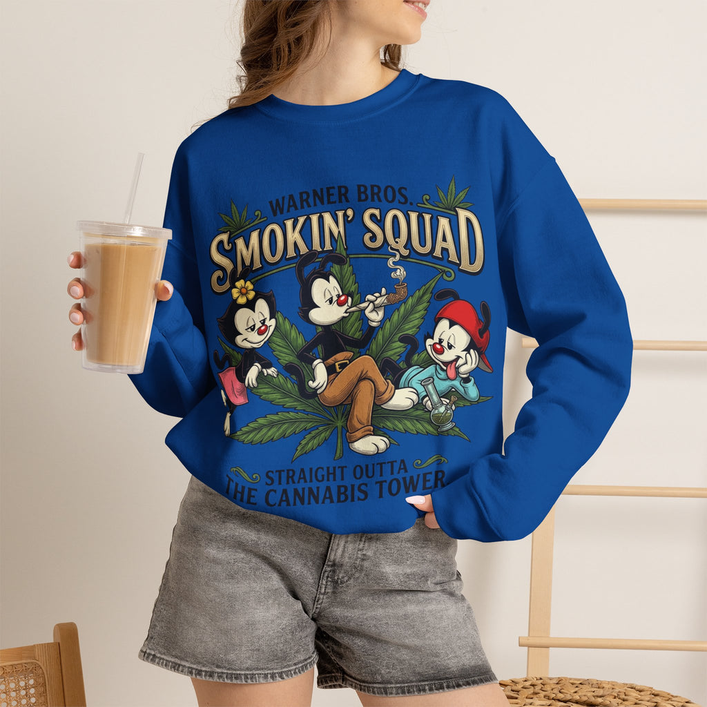 Vert Animaniacs Smoker Vintage Style Unisex Graphic Crewneck Sweatshirt