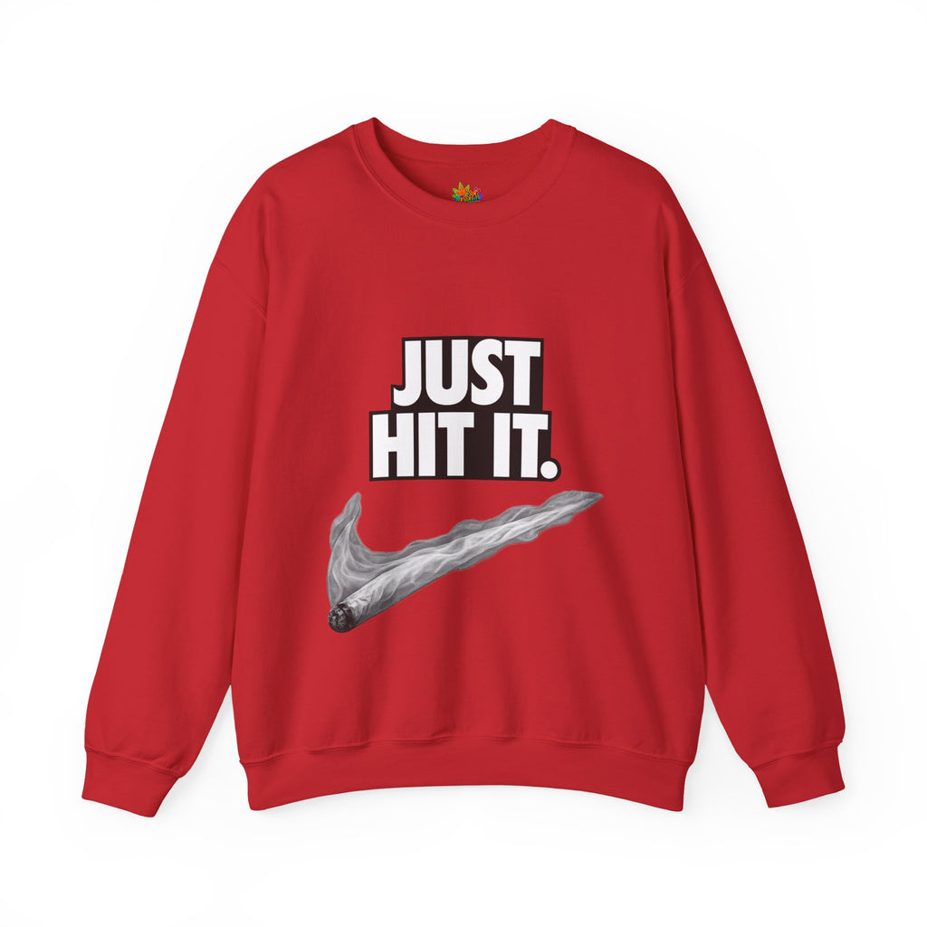 Vert Just Hit It Vintage Style Unisex Graphic Crewneck Sweatshirt