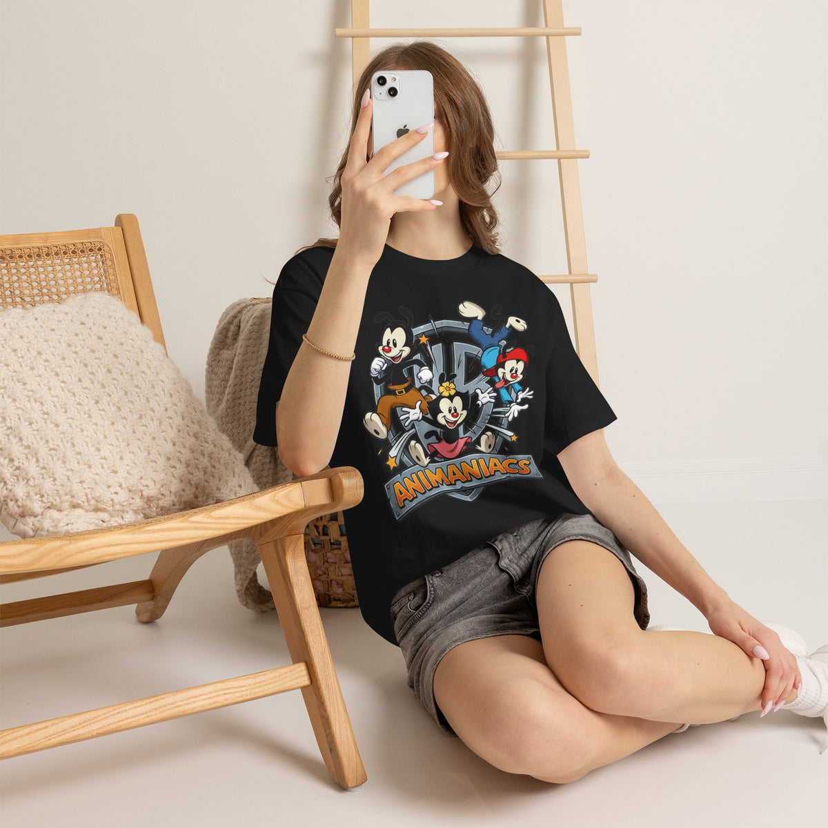 Vert Animaniacs Vintage Style Unisex Cotton Graphic T-Shirt