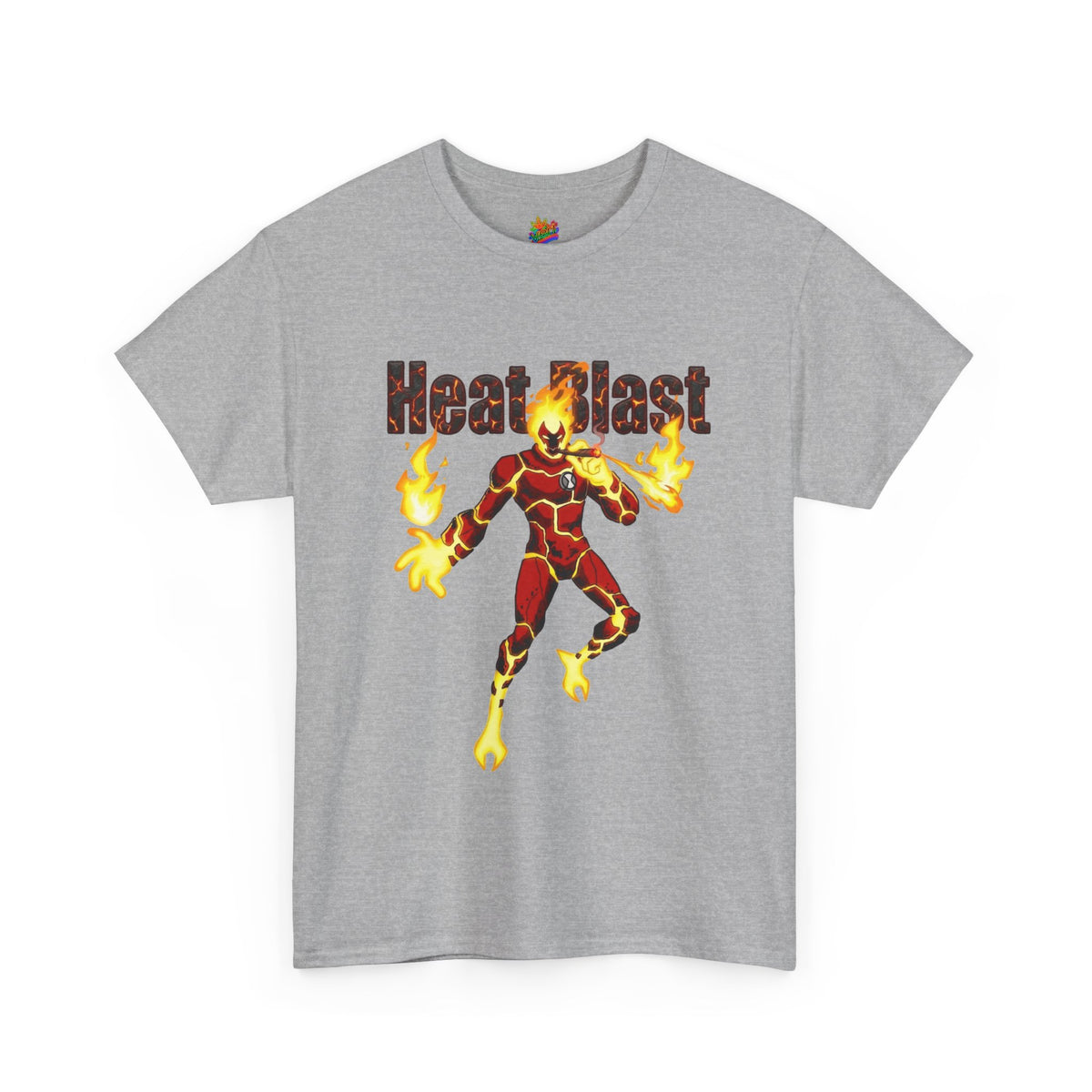 Vert Ben 10 Heat Blast Vintage Style Unisex Graphic Cotton T-Shirt