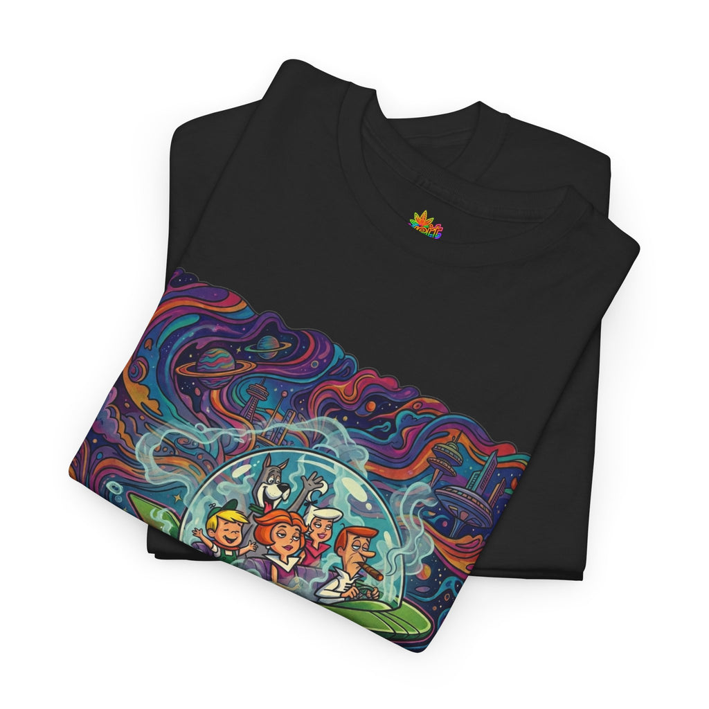Vert Jetsons Smoker Vintage Style Unisex Cotton Graphic T-Shirt