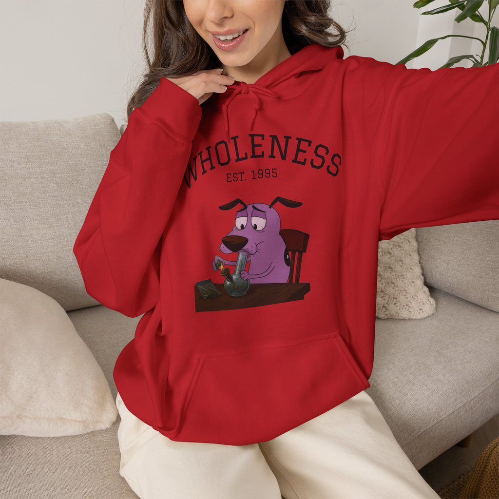 Vert Courage The Cowardly Dog Smoker Unisex Graphic Hoodie