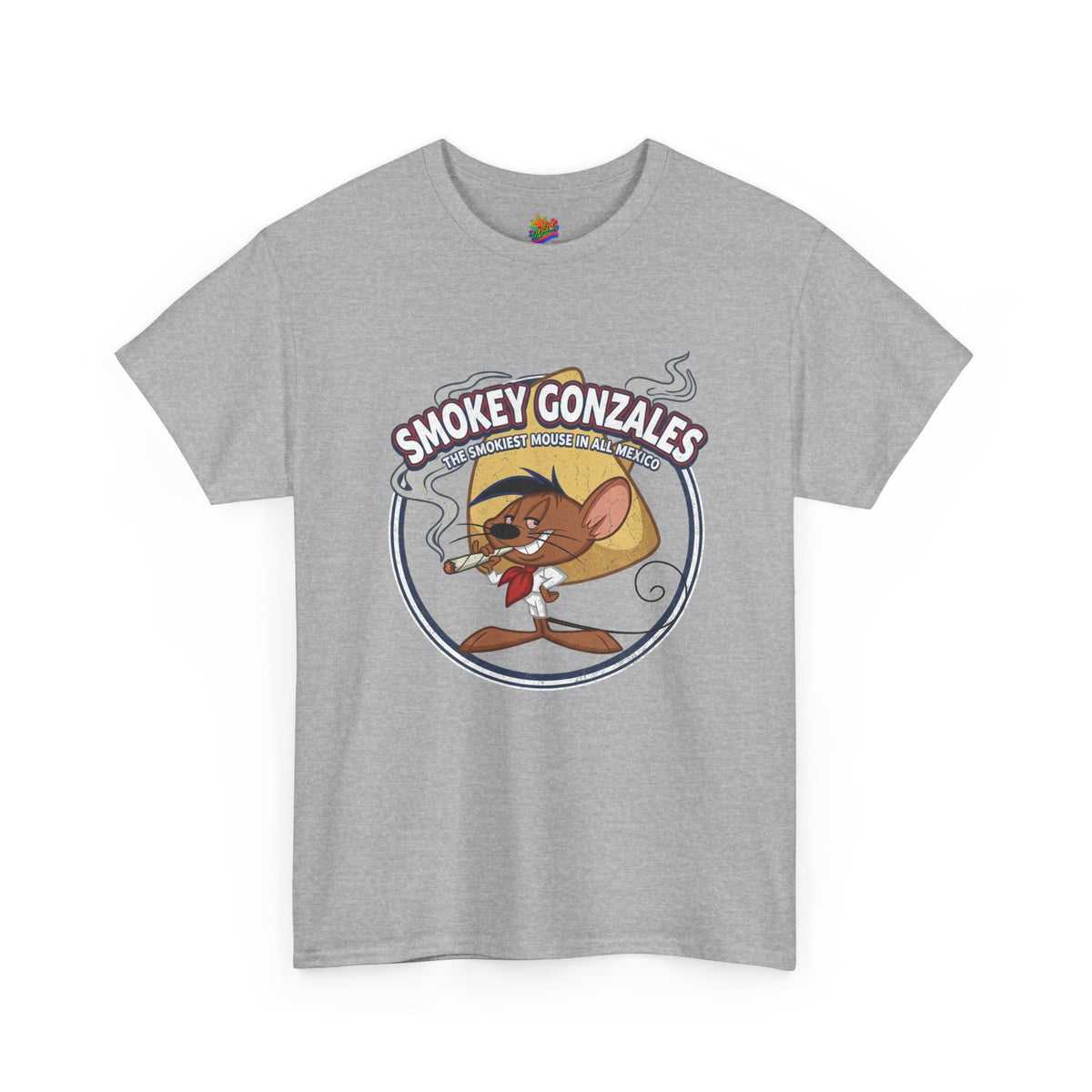 Vert Speedy Gonzales Smoker Vintage Style Unisex Cotton Graphic T-Shirt