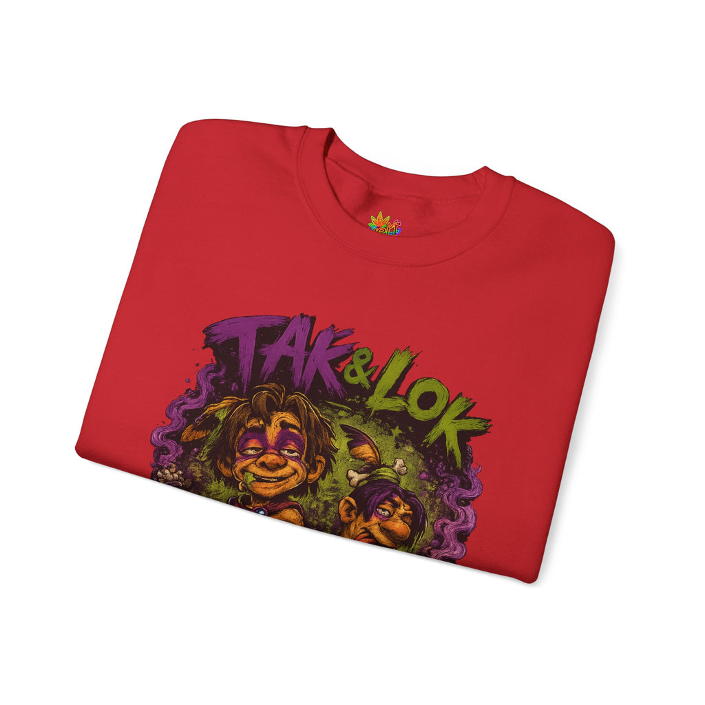 Vert Tak & Lok Vintage Style Unisex Graphic Crewneck Sweatshirt