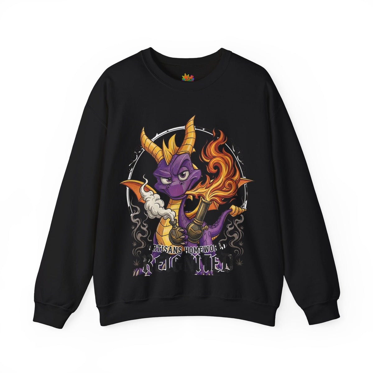 Vert Spyro Smoker Vintage Style Unisex Graphic Crewneck Sweatshirt