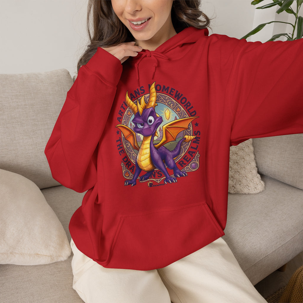 Vert Spyro Vintage Style Unisex Graphic Hoodie