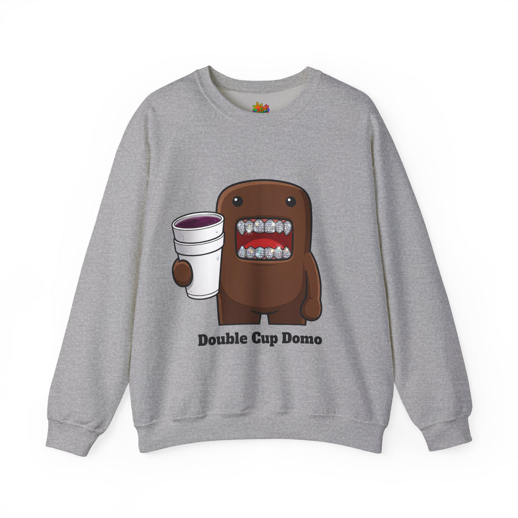 Vert Double Cup Domo Vintage Style Unisex Graphic Crewneck Sweatshirt