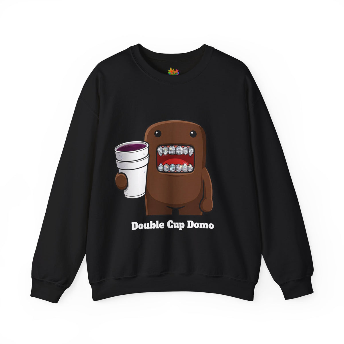 Vert Double Cup Domo Vintage Style Unisex Graphic Crewneck Sweatshirt