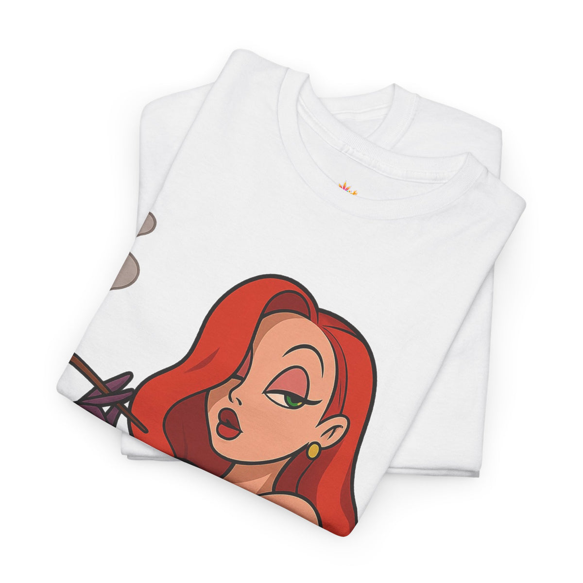 Vert Jessica Rabbit Vintage Style Unisex Cotton Graphic T-Shirt