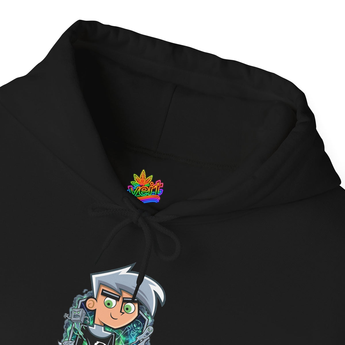 Vert Danny Phantom Vintage Style Unisex Graphic Hoodie