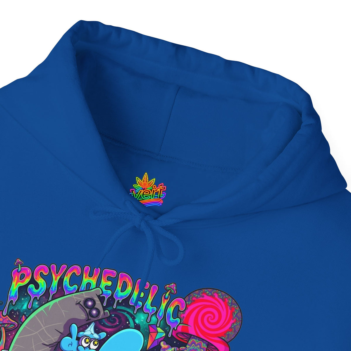 Vert Chowder Psychedelic Vintage Style Unisex Graphic Hoodie