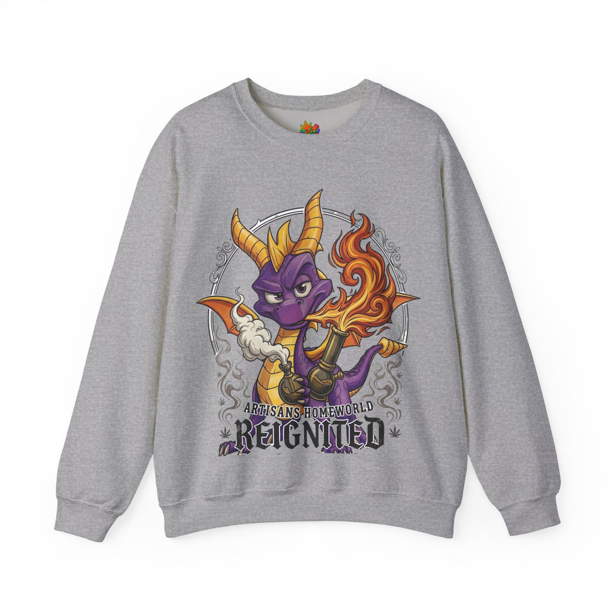 Vert Spyro Smoker Vintage Style Unisex Graphic Crewneck Sweatshirt