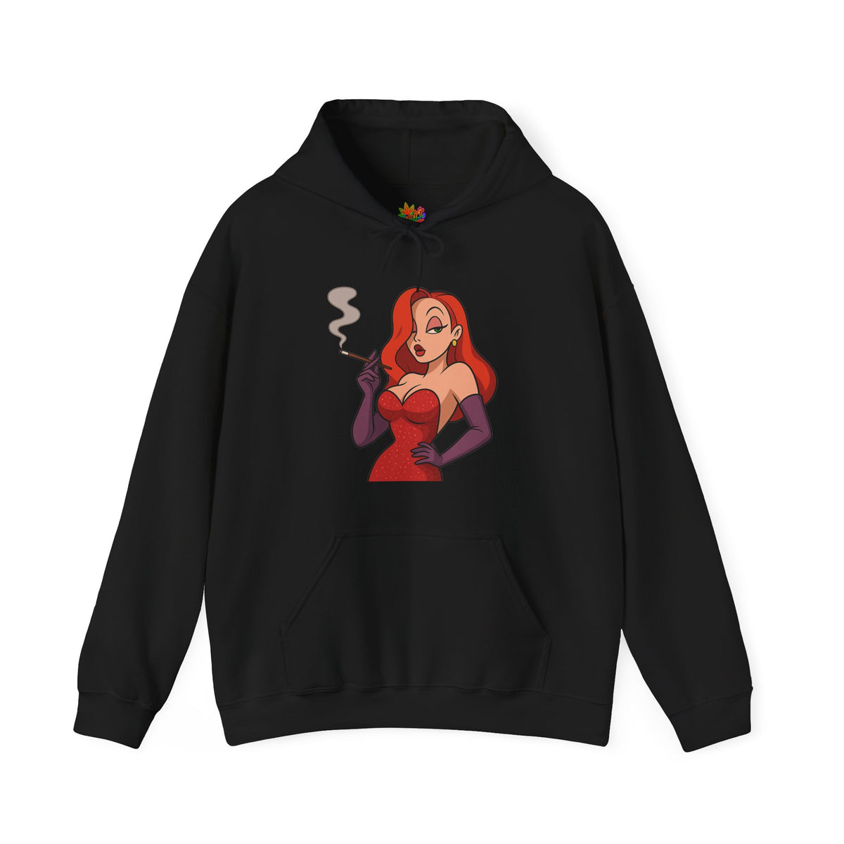 Vert Jessica Rabbit Vintage Style Unisex Graphic Hoodie
