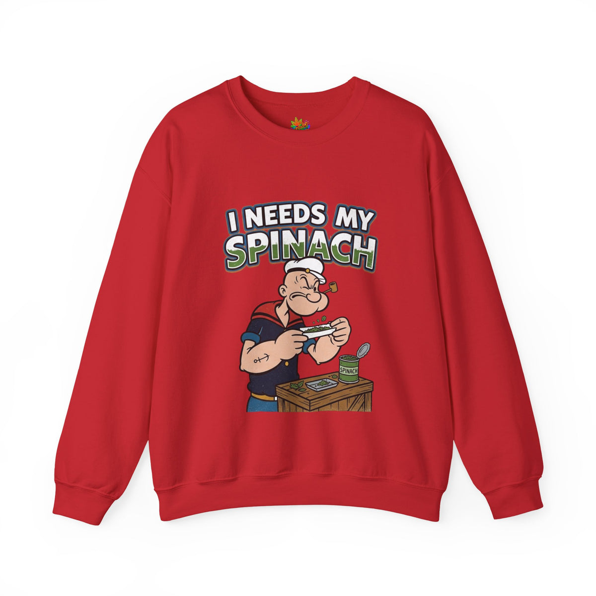 Vert Popeyes Vintage Style Unisex Graphic Crewneck Sweatshirt