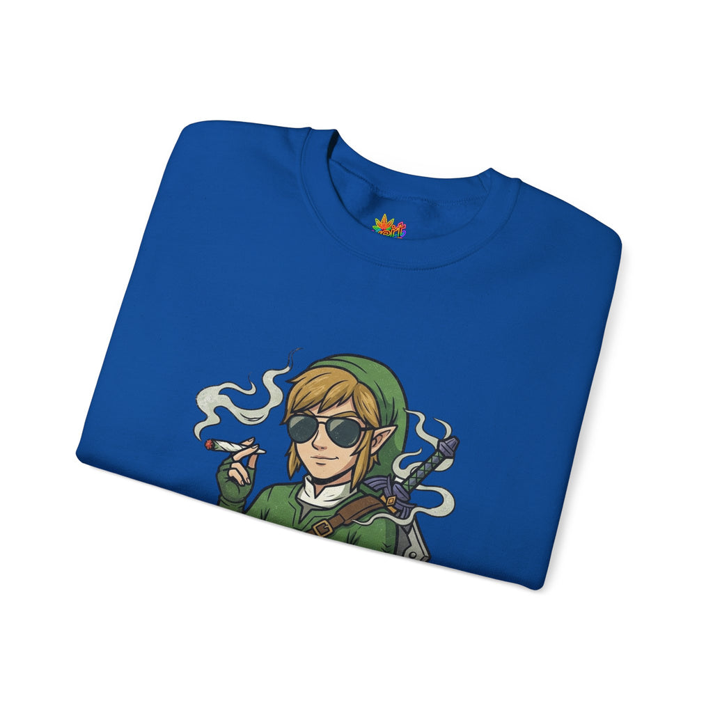Vert Link Smoker Vintage Style Unisex Graphic Crewneck Sweatshirt