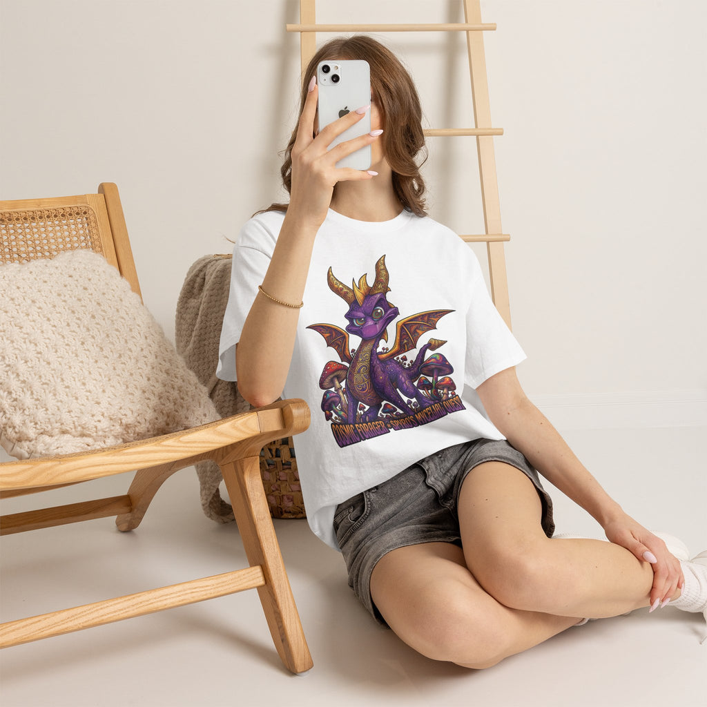 Vert Spyro Psychedelic Vintage Style Unisex Cotton Graphic T-Shirt