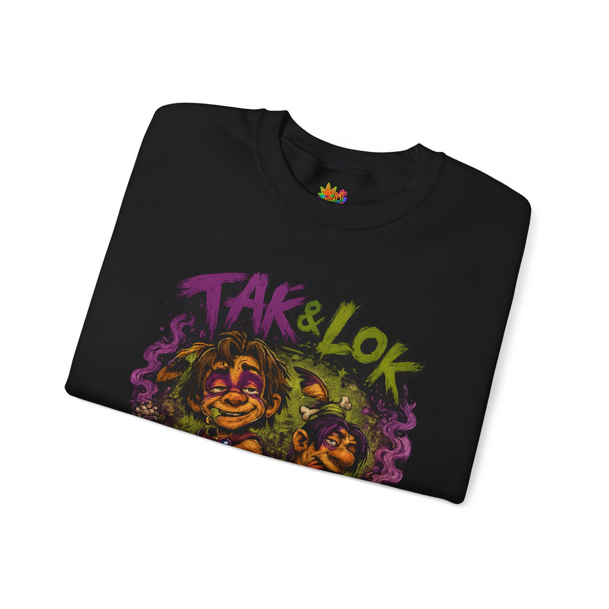Vert Tak & Lok Vintage Style Unisex Graphic Crewneck Sweatshirt
