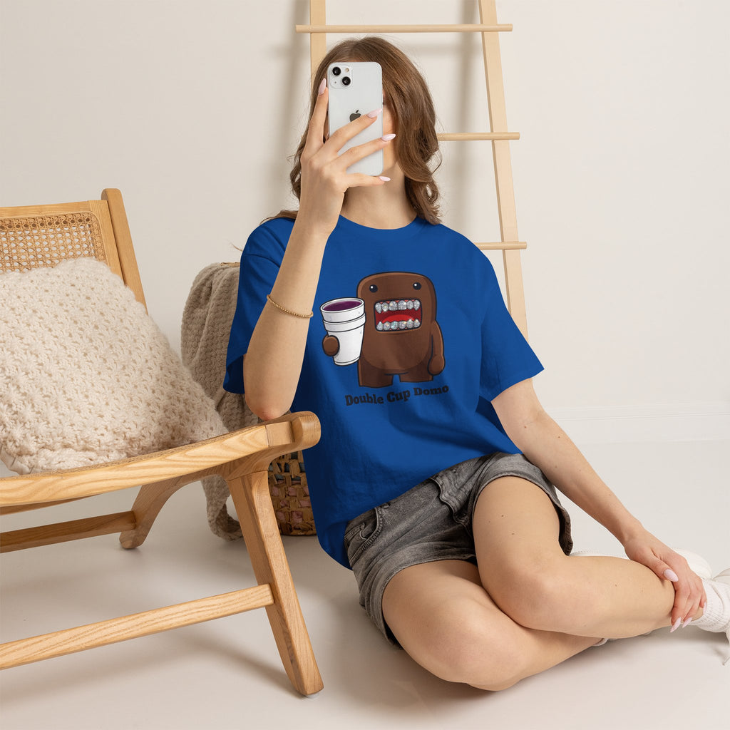 Vert Double Cup Domo Vintage Style Unisex Cotton Graphic T-Shirt
