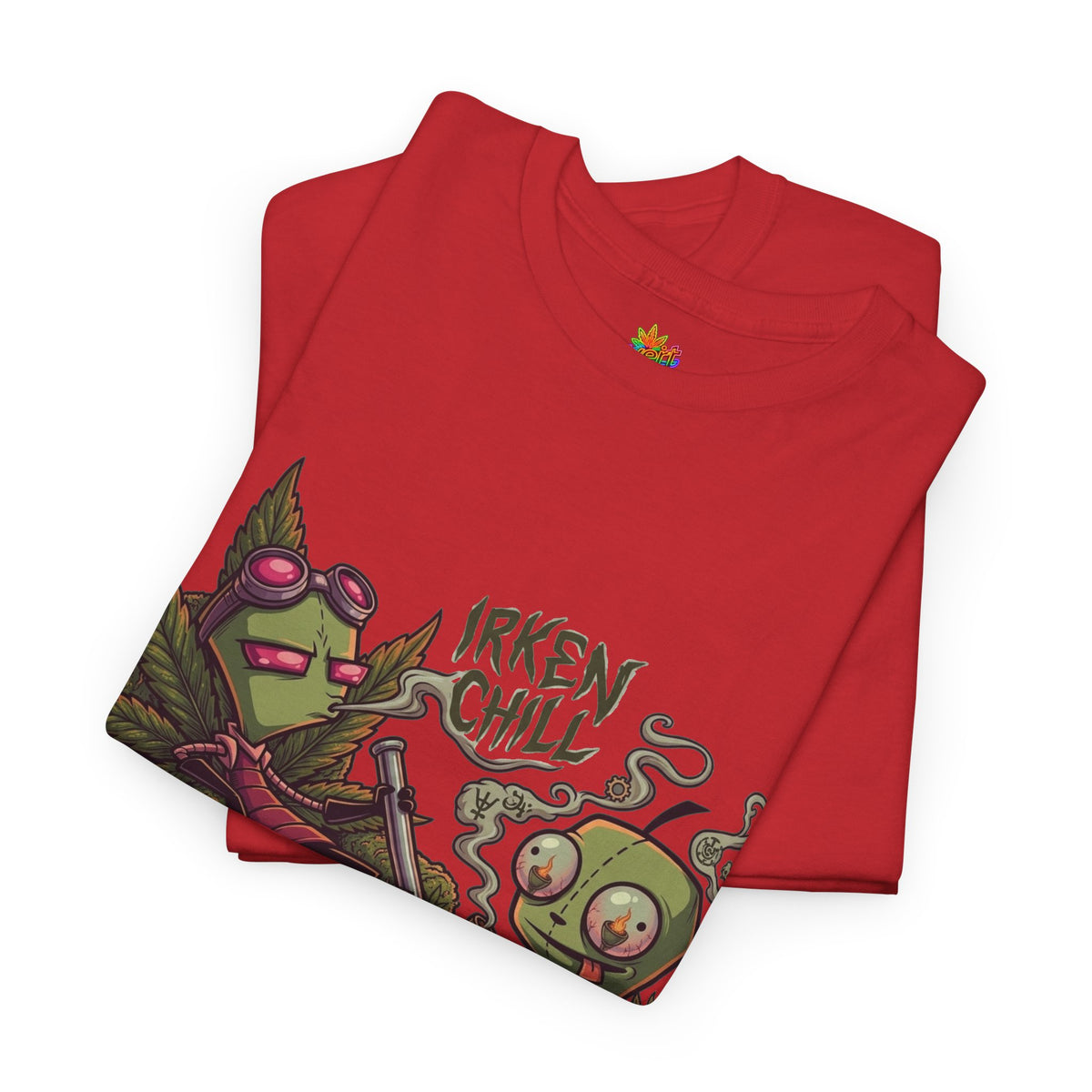 Vert Invader Zim Smoker Vintage Style Unisex Cotton Graphic T-Shirt