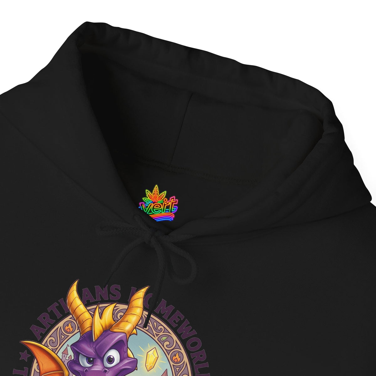 Vert Spyro Vintage Style Unisex Graphic Hoodie