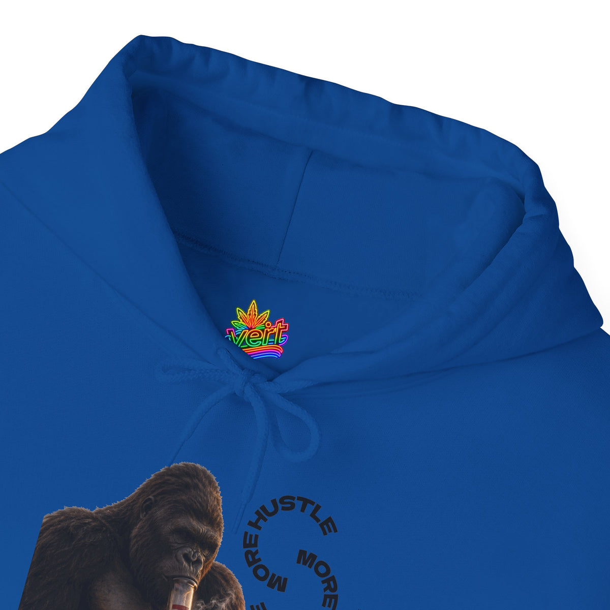 Vert King Kong Smoker Vintage Style Unisex Graphic Hoodie