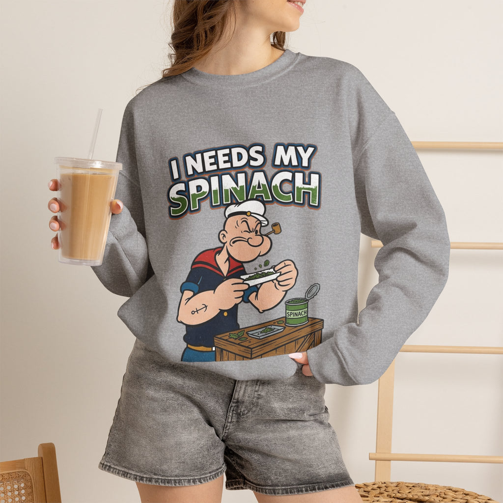Vert Popeyes Vintage Style Unisex Graphic Crewneck Sweatshirt
