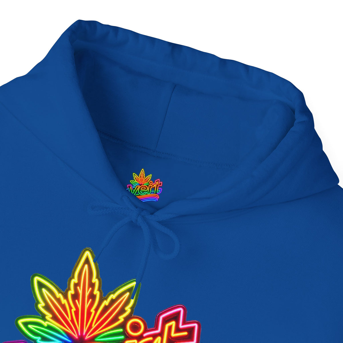 Vert Neon Logo Vintage Style Unisex Graphic Hoodie