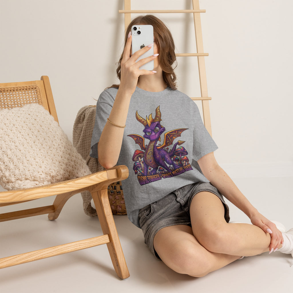 Vert Spyro Psychedelic Vintage Style Unisex Cotton Graphic T-Shirt