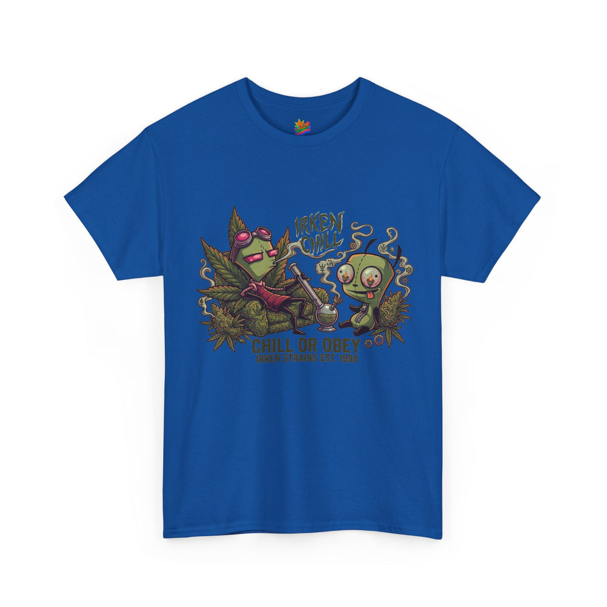 Vert Invader Zim Smoker Vintage Style Unisex Cotton Graphic T-Shirt