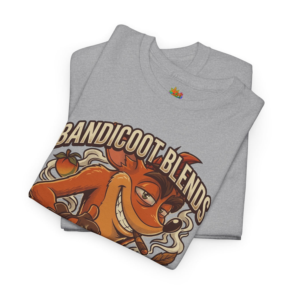 Vert Crash Bandicoot Smoker Vintage Style Unisex Cotton Graphic T-Shirt
