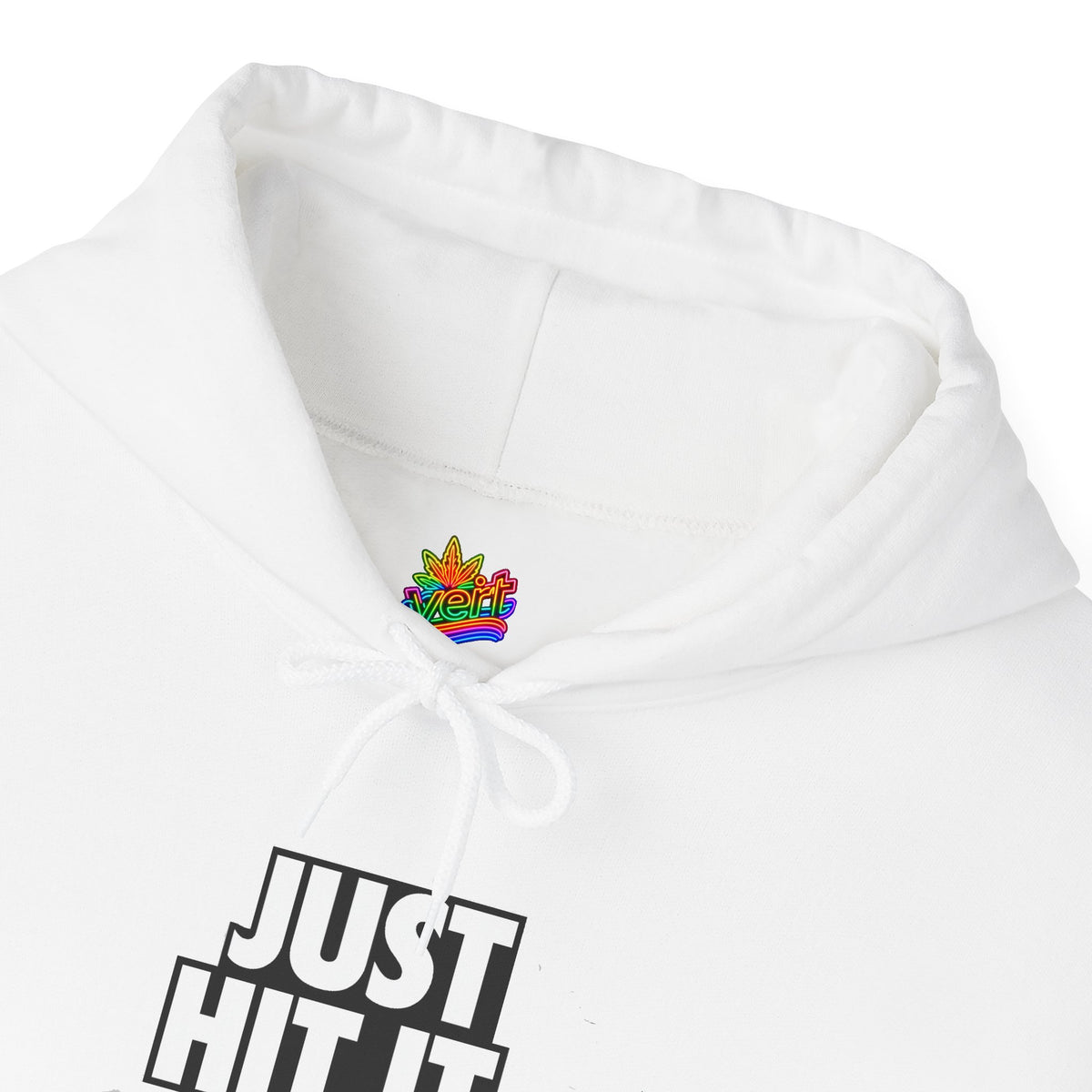 Vert Just Hit It Vintage Style Unisex Graphic Hoodie