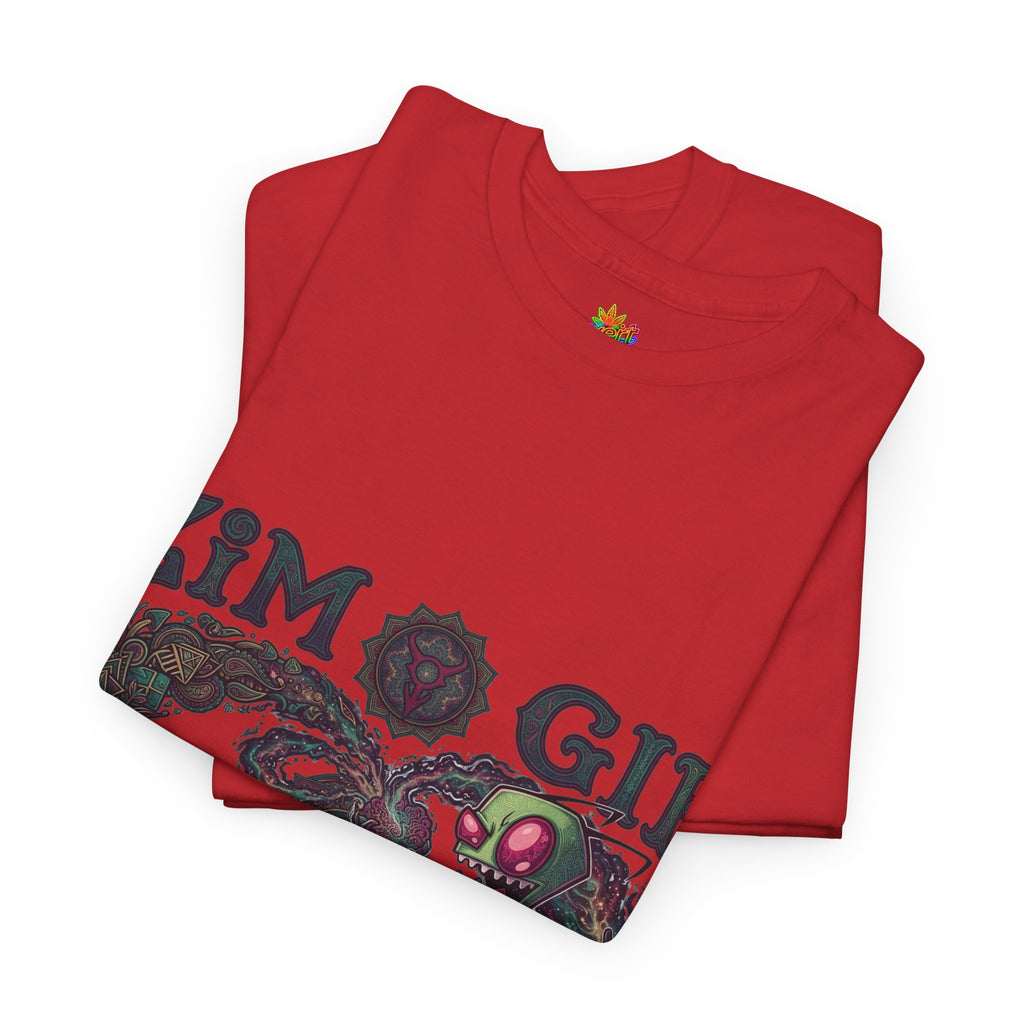 Vert Invader Zim Psychedelic Vintage Style Unisex Cotton Graphic T-Shirt
