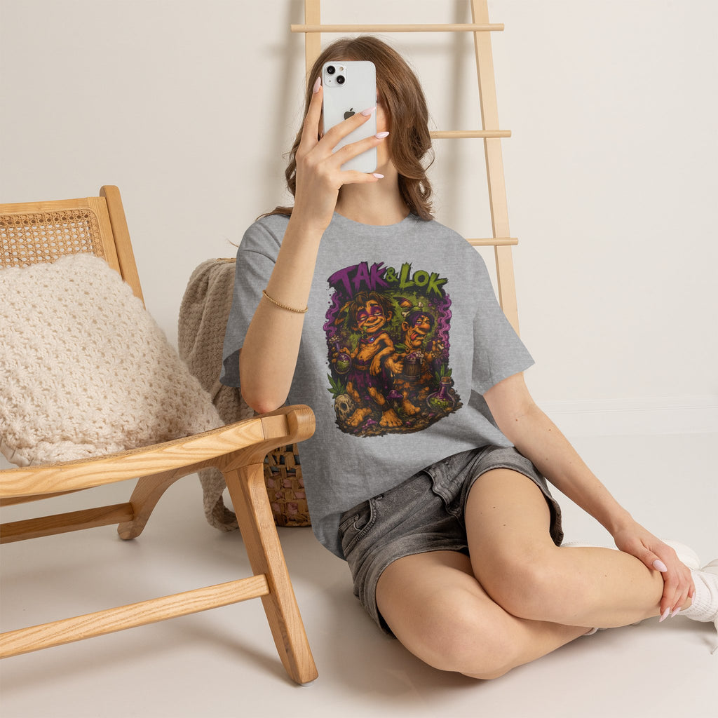 Vert Tak & Lok Vintage Style Unisex Cotton Graphic T-Shirt