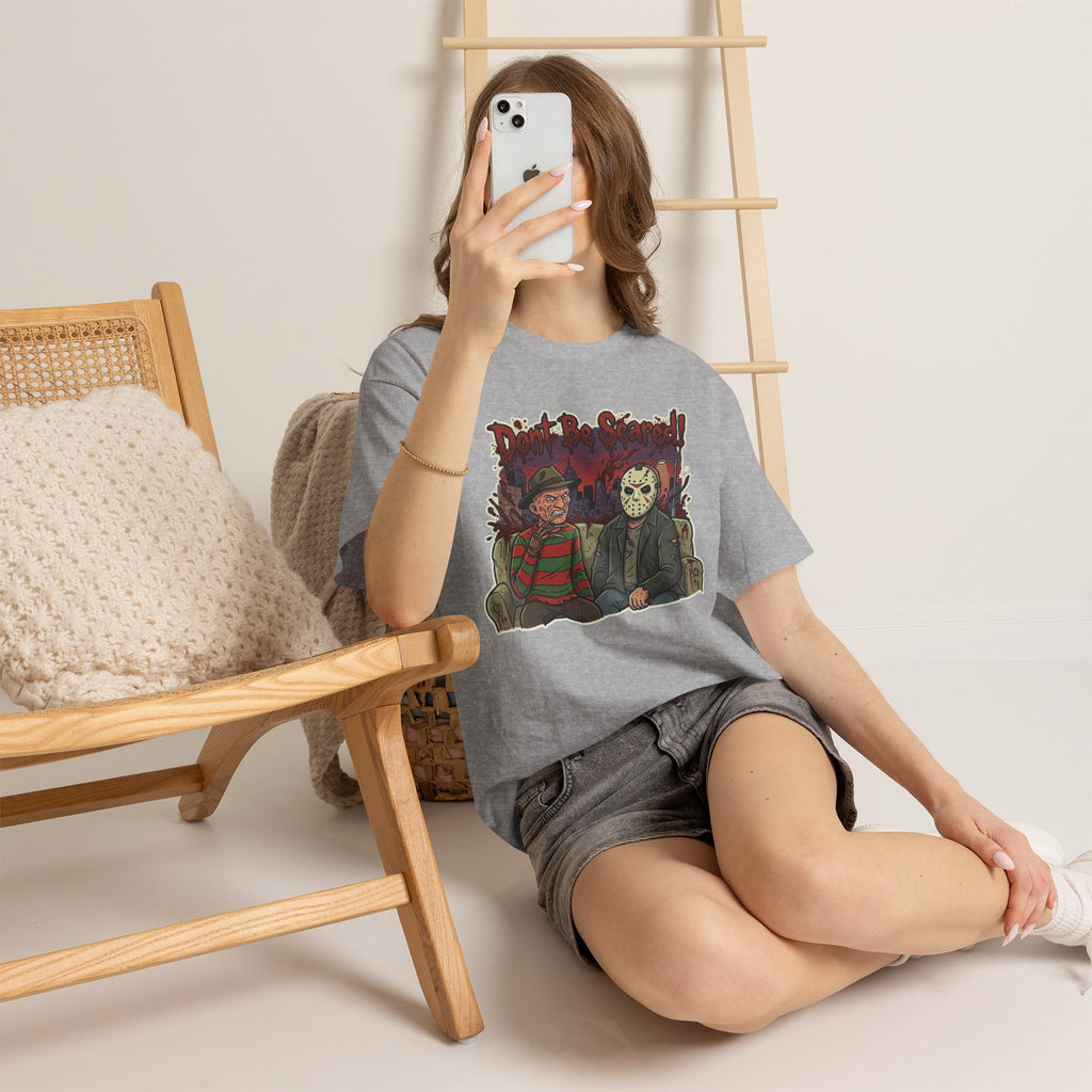 Vert Freddy & Jason Vintage Style Unisex Cotton Graphic T-Shirt