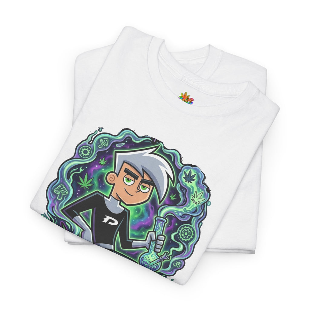 Vert Danny Phantom Smoker Vintage Style Unisex Cotton Graphic T-Shirt