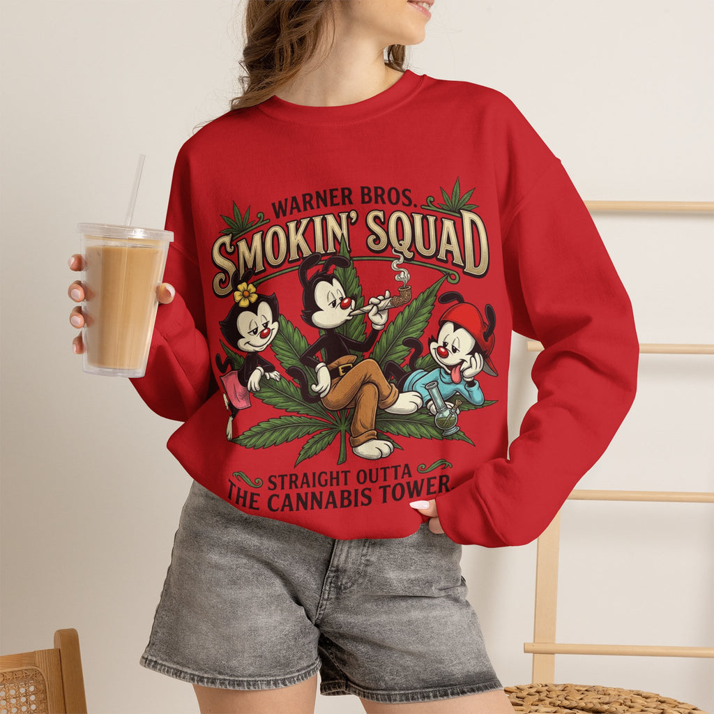 Vert Animaniacs Smoker Vintage Style Unisex Graphic Crewneck Sweatshirt