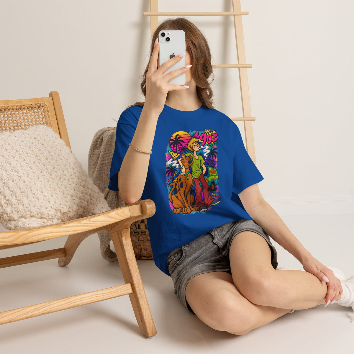 Vert Shaggy & Scooby Vintage Style Unisex Cotton Graphic T-Shirt