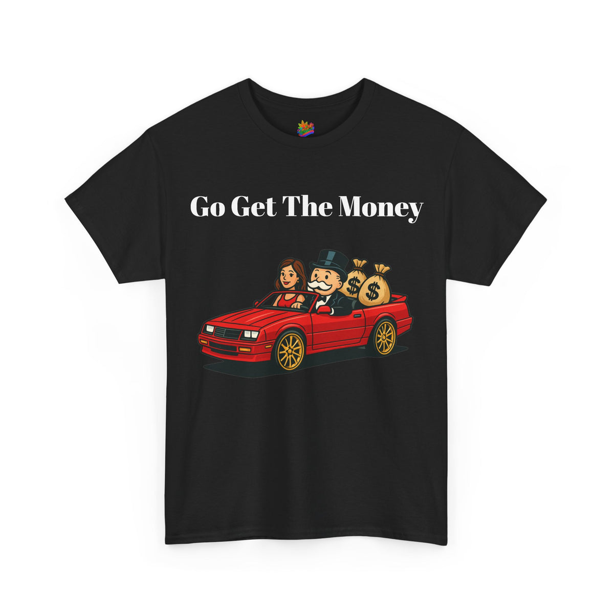Vert Monopoly Man Vintage Style Unisex Graphic T-Shirt
