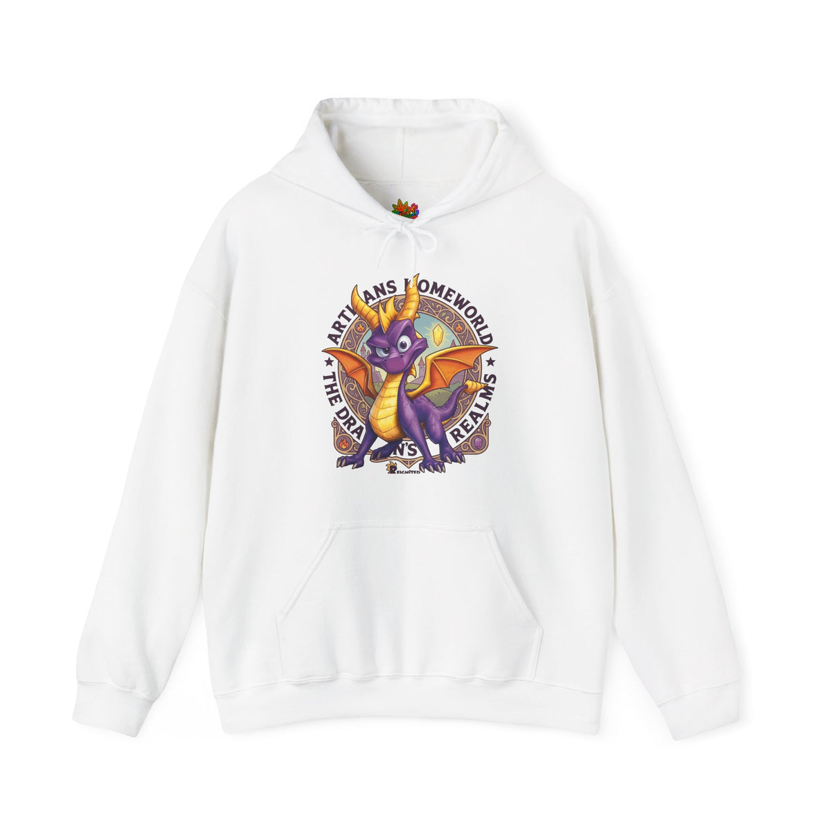 Vert Spyro Vintage Style Unisex Graphic Hoodie