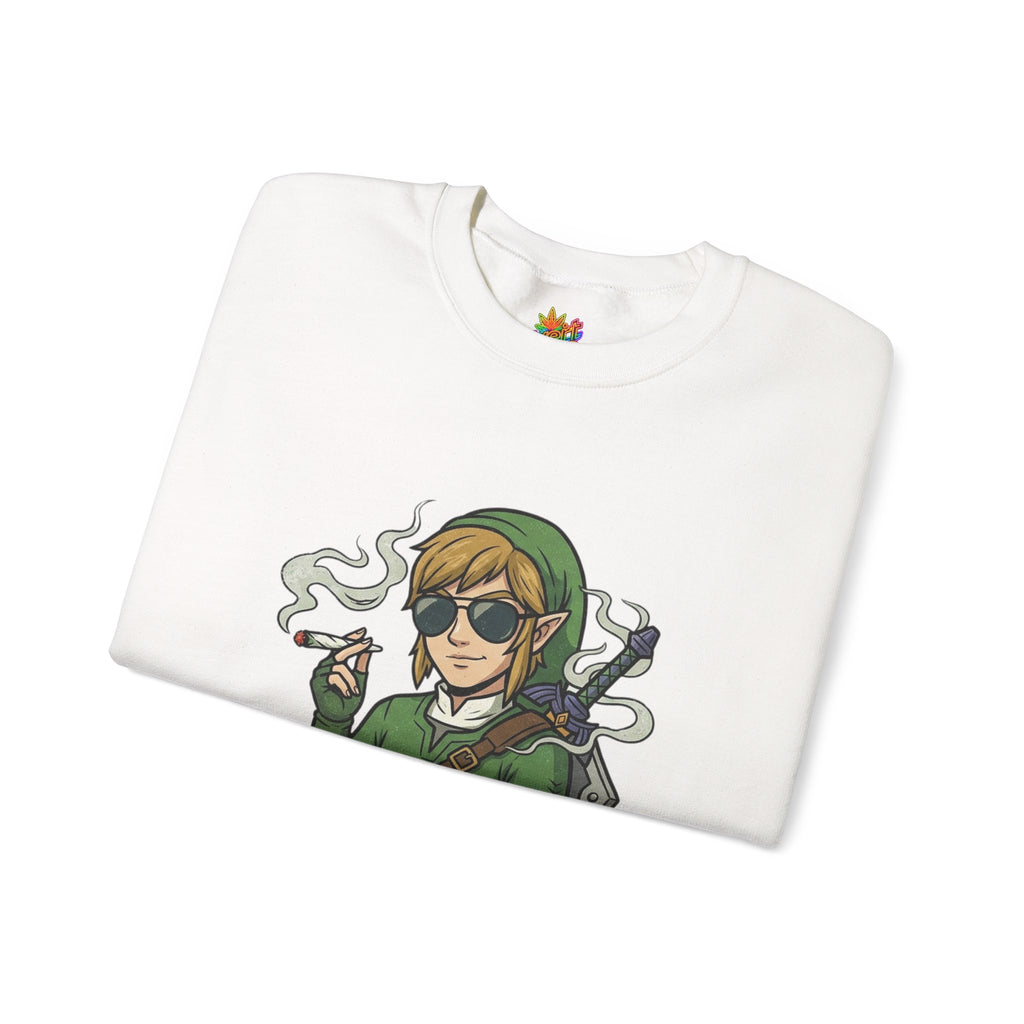 Vert Link Smoker Vintage Style Unisex Graphic Crewneck Sweatshirt