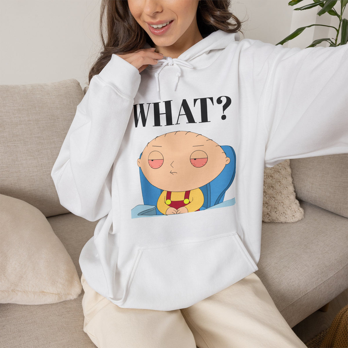 Vert Stewie Vintage Style Graphic Unisex Hoodie