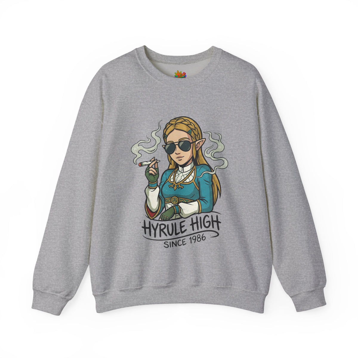 Vert Helda Vintage Style Unisex Graphic Crewneck Sweatshirt
