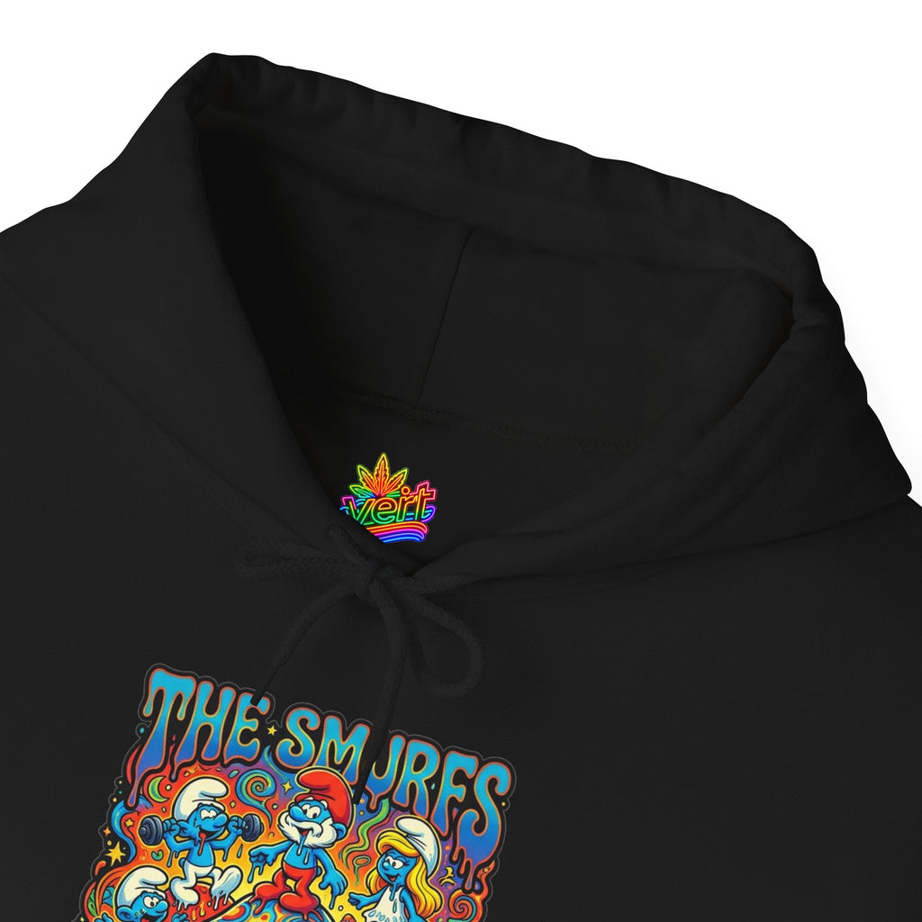 Vert Smurfs Psychedelic Vintage Style Unisex Graphic Hoodie