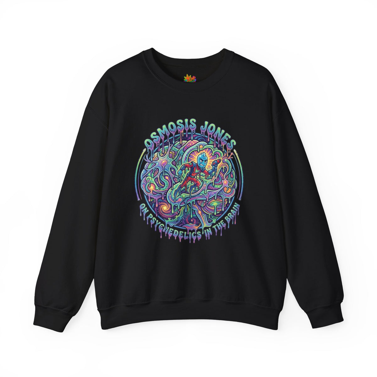 Vert Osmosis Jones Psychedelics Vintage Style Unisex Graphic Crewneck Sweatshirt