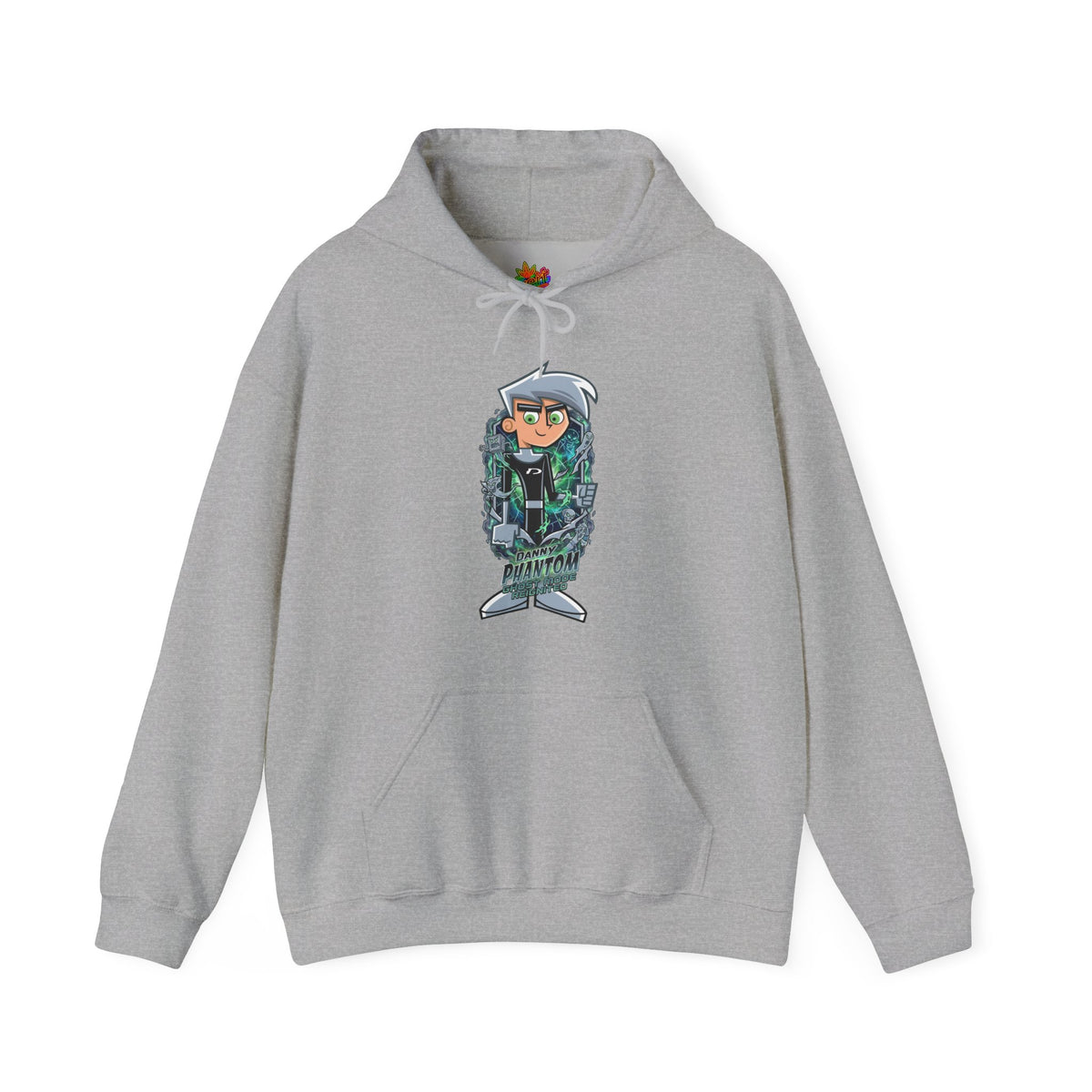 Vert Danny Phantom Vintage Style Unisex Graphic Hoodie