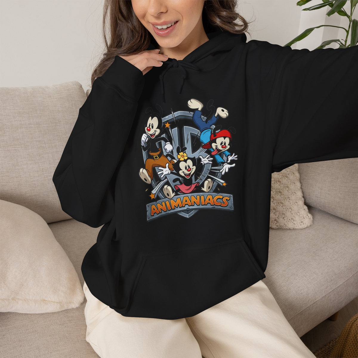 Vert Animaniacs Vintage Style Unisex Graphic Hoodie