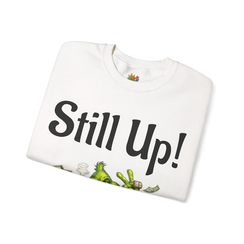 Vert Grinch Smoker Vintage Style Unisex Graphic Crewneck Sweatshirt